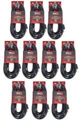 10x ProX XC-TR1FE12-25 25ft NEMA 5-15P to PowerCON 12AWG Cables