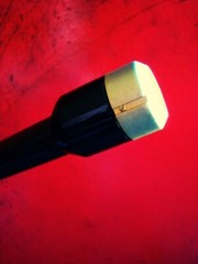Vintage 1960s Calectro Q4-154 Dynamic microphone w stand Olson Lafayette Midland