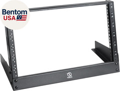 6U Desktop Rack for Audio & Network Devices 19 Inch 2 Post Table Top Rack Mount