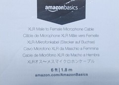 Amazon Basics XLR Microphone Cable for Speaker or PA System, All Copper Conducto