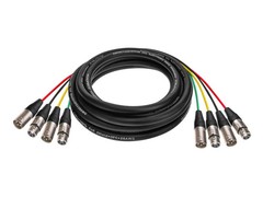 Monoprice 4Channel 2 upstream/downstream XLR Male to Female Snake Cable 6M 20ft