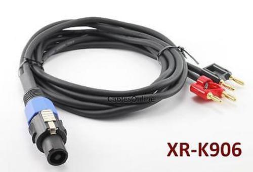 6ft Speak-On Type Plug to Dual Banana Plugs Cable, CablesOnline XR-K906