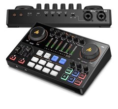 Podcast Equipment Bundle: Audio Interface mixer with Dual XLR Input for Podca…