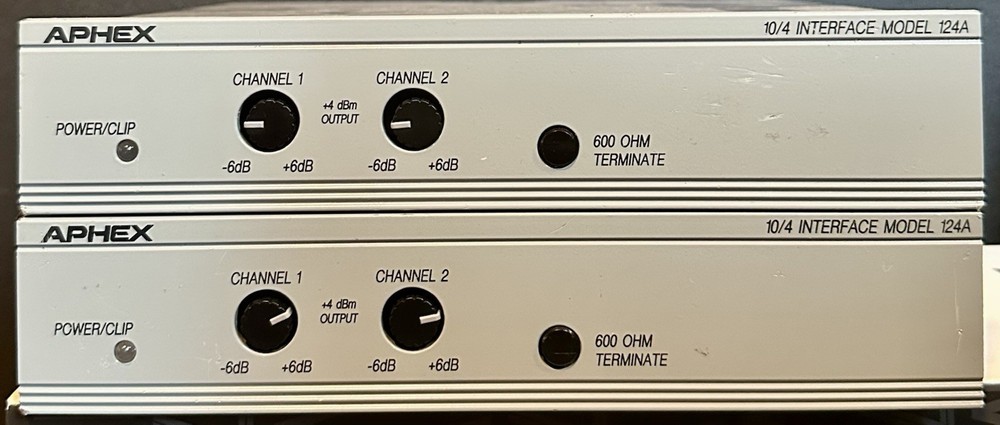 Aphex 124A Audio Level Interface 10/4 Model 124A Pack of 2