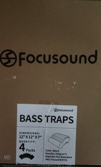 Focusound 4 Pack Bass Traps Corner Acoustic Foam Corner 12″ X 12″ X 7″ Quantity