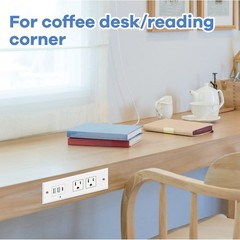Recessed Power Strip with PD 20W Type-C, Desk Outlets with 2 USB-A & 1 USB-C …