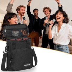 Wireless Microphone Case with Foam – Black/.