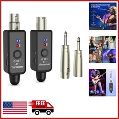 2.4GHz Wireless Microphone System XLR Transmitter Receiver for Singing Events
