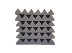 6 Pack Wedge Premium Acoustic Sound Proofing Studio Foam Wall Tiles 12×12 x2 Gry