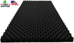 1 Pack Egg Crate Foam Sound Proof Foam Panels for Walls,48“X24“X2“ Inch Acous