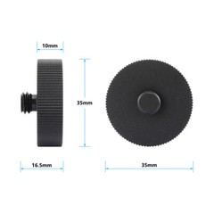 CAMVATE Mic Stand Holder Mount Screw 5/8″-27 Female to 1/4″-20 & 3/8″-16 Male
