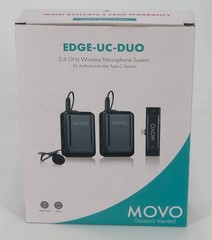 Movo EDGE-UC-DUO Wireless Lavalier Microphone for USB Type C Smartphones