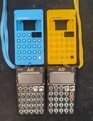 Teenage Engineering Pocket Operator PO-33 (K.O.) and PO-32 (Tonic) + Cases