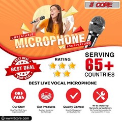 5Core Microphone Dynamic Microfono XLR Audio Cardioid Mic Vocal Karaoke Singing