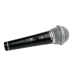 Handheld Dynamic Karaoke Microphone Vocal DJ PA Mic w Stand & Cables 2 Pack