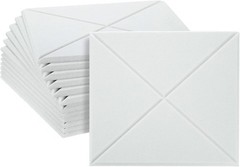 12 Pack Acoustic Panels with Self Adhesive, 12″ X 12″ X 0.4″ High Density Sound