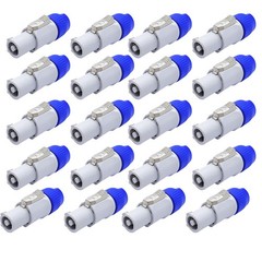 20x Powercon 3 Pin AC Connector Male Plug Speaker Power Adapter NAC3FCA NAC3MA-1