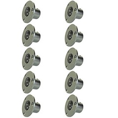 10 chassis panel mount male XLR metal solder connectors