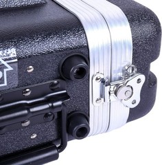 Stackable 2U Rack Case Shallow 14.25″ Depth Polyethylene Hard-shell Construction