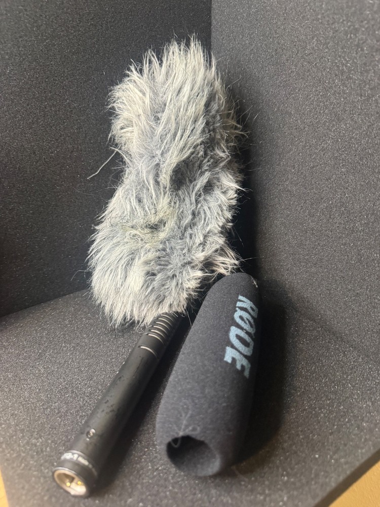 RODE NTG-1 Shotgun Condenser Microphone w/ Windscreen & Deadcat XLR Mic