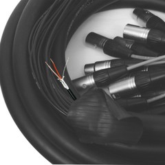 Elite Core 8 Channel 30′ Pro Audio XLR Mic Snake Stage Studio Fan to Box