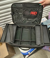 G&B Pro Black Fabric Audio Bag with Carry Handle, Strap, and Divider