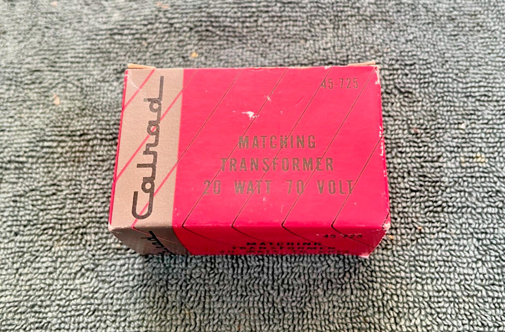 Calrad 70.7 V 20W Line Matching Transformer-Model 31-804