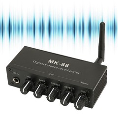 6.5mm Karaoke Mixer Aluminium Alloy Dual Microphone Input Portable Digital LXHR