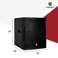 PRORECK SP-18X 18″ Club Subwoofer 3000W Class D DJ Nightclub Bar Stage Speaker