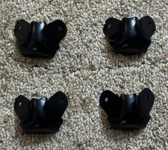 2 Leg Black Metal Wrap Around Corners Set Of 4 For Case Speaker Cabinet Amp D.J.