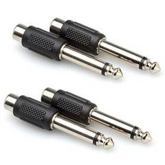 (4 PCS ) 1/4″ Male Mono Plug to Single RCA Jack (F) Audio Cable Cord Adapter NEW