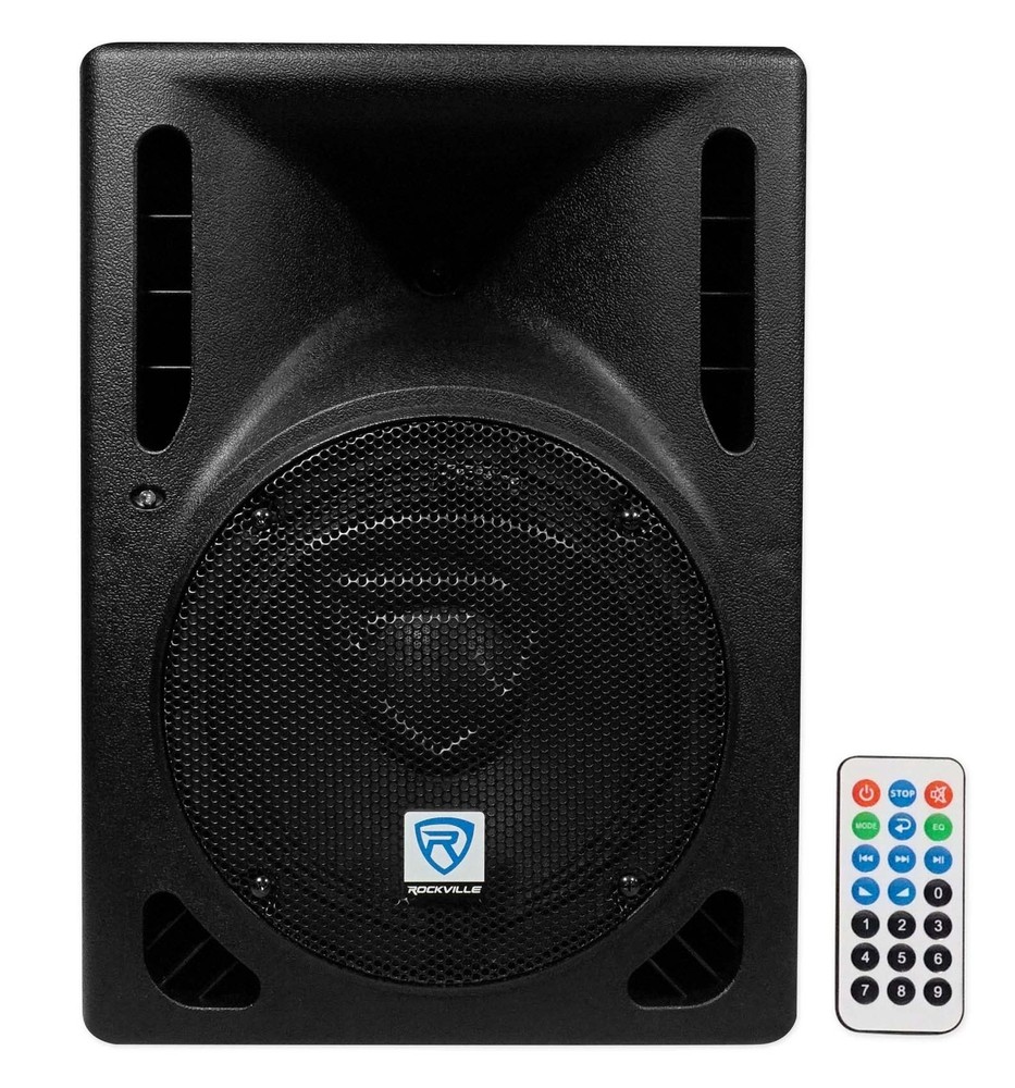 Rockville RPG8BT V2 8″ Powered 400W DJ PA Speaker BlueTooth/Wireless/Remote/EQ