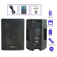 15 Inch Pro PA Speaker 3500W Peak Power Active DJ Bluetooth Speaker W/ TWS USB