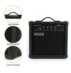Demusea 20W Pro Electric Guitar Black Amplifier Amp Practice Small 20W,