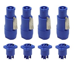 4Pack Neutrik Nac3mpa Powercon Adapter In Connector Male to Female Power Cable