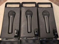 Behringer Ultravoice MICROPHONE LOT OF 3 (XM8500) w/Carrying Cases