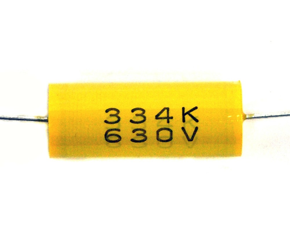 10pc MET Metallized polyester Capacitor 334 0.33uF 630V K ±10% Axial RoHS AID