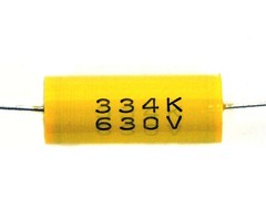 10pc MET Metallized polyester Capacitor 334 0.33uF 630V K ±10% Axial RoHS AID
