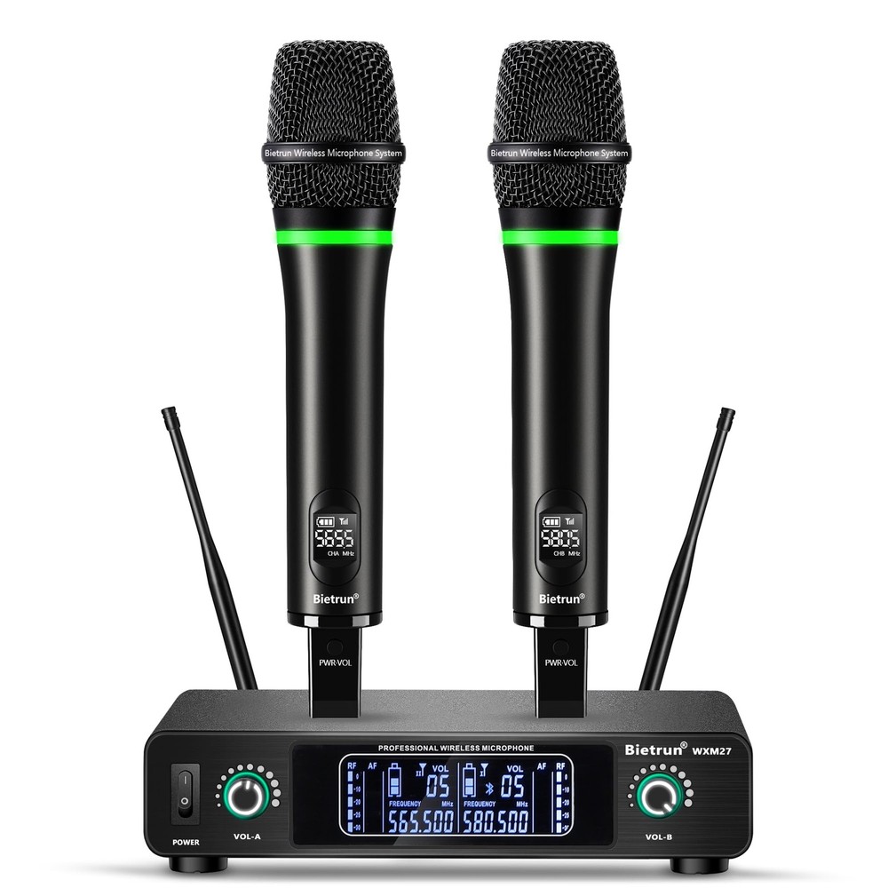 Wireless Microphone System Rechargeable,Professional Adults Singing Karaoke Wire