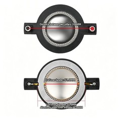 4X DS18 PRO-D1FVC 2″ VC Phenolic Replacement Diaphragm for PRO-D1F Driver 8-ohm
