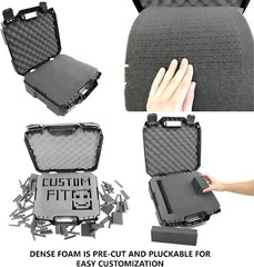 17 Inch Hard Shell Audio Mixer Travel Case for Behringer Xenyx X1204USB, 1204USB
