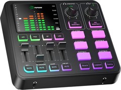 Mezclador Audio Gaming PC/Podcast/Streaming 4 Canales