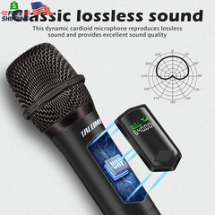 Wireless Microphones, Professional Dual Karaoke Microphone for Singing, Handheld