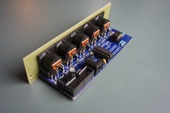 Assembled Eurorack MIDI DIN5 Thru 1in – 4out midithru DIY