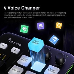 MAONO MaonoCaster G1 NEO Gaming Audio Mixer Interface RGB Bluetooth 48V Phantom