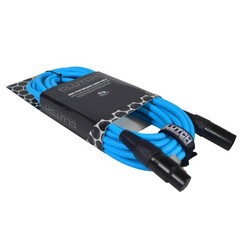 Pro Audio DJ 20′ ft XLR Male to XLR Female Blue Microphone Speaker Cables 20 Pa