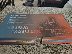 MUSYSIC Equalizer Dual 15-Band Stereo Graphic Digital Equalizer home MU-EQ15B