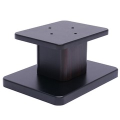 Elegant Black Walnut Speaker Stands for Bookshelf or Desktop Use