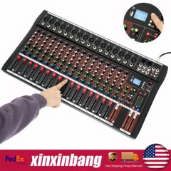16 Channel Studio Audio Mixer Bluetooth USB Digital Sound Mixing Console Board
