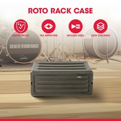 SKB 4U Roto Rack Case Polyethylene Gear Protector, Stackable, Waterproof, Black
